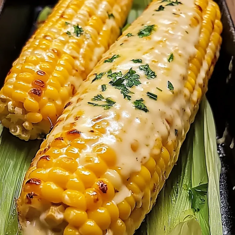 Cheesy Garlic Butter Corn on the Cob