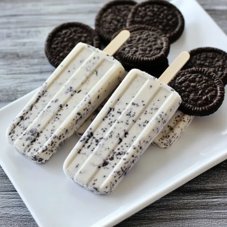 Cookies and Cream Ice Pops