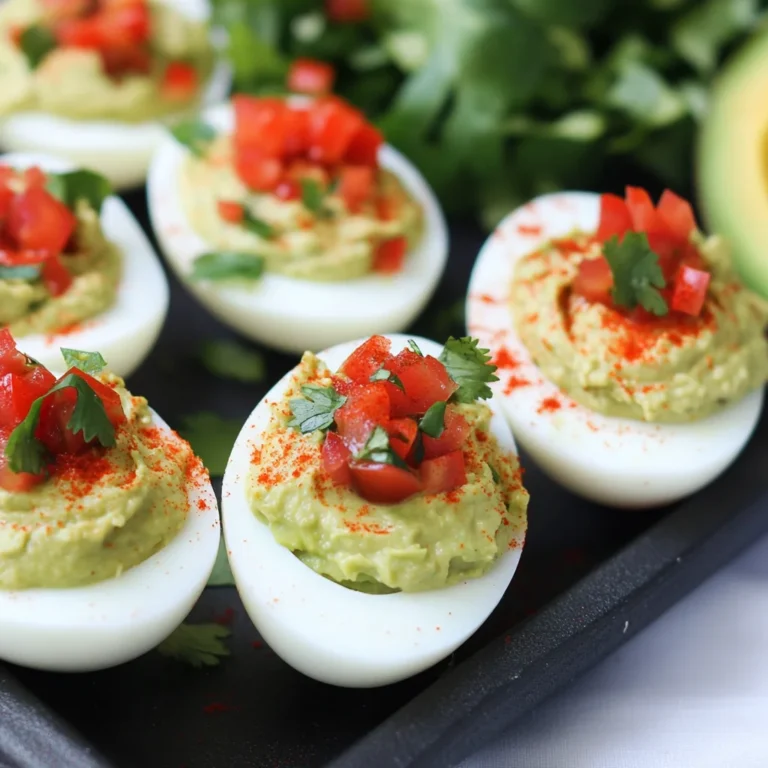 Fiesta Avocado Deviled Eggs