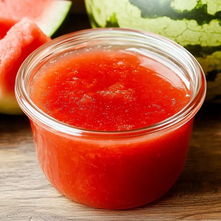 Homemade Watermelon Syrup for Drinks and Desserts