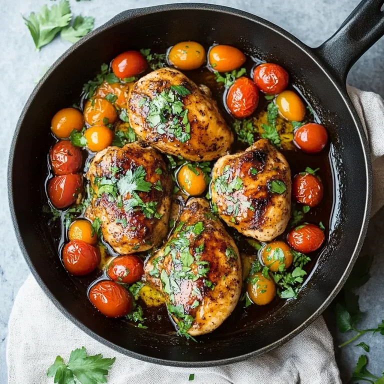Honey-Balsamic Chicken Dinner with Cherry Tomatoes