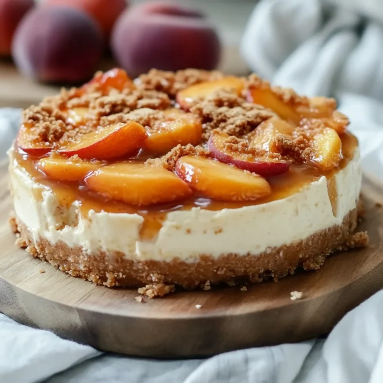 Mouthwatering Peach Cobbler Cheesecake