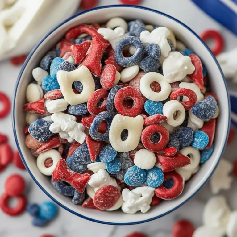 Red, White, and Blue Snack Mix