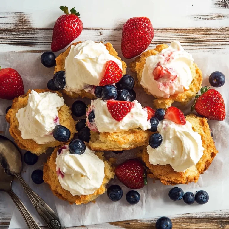 Strawberry Shortcake with Blueberries