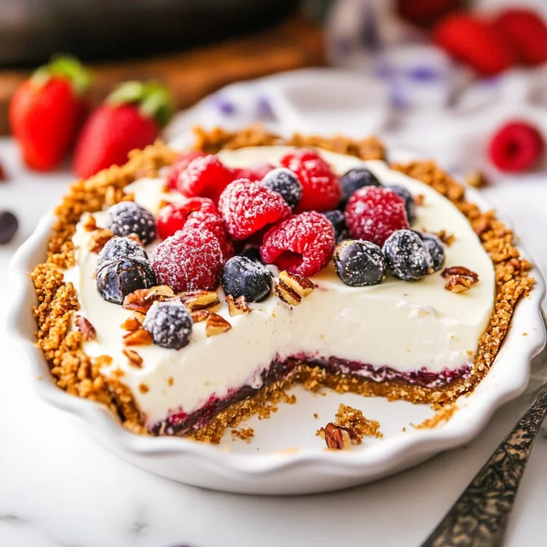 Yogurt Pie with Date-Nut Crust