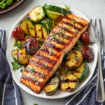 5 Ingredient Marinated Grilled Salmon