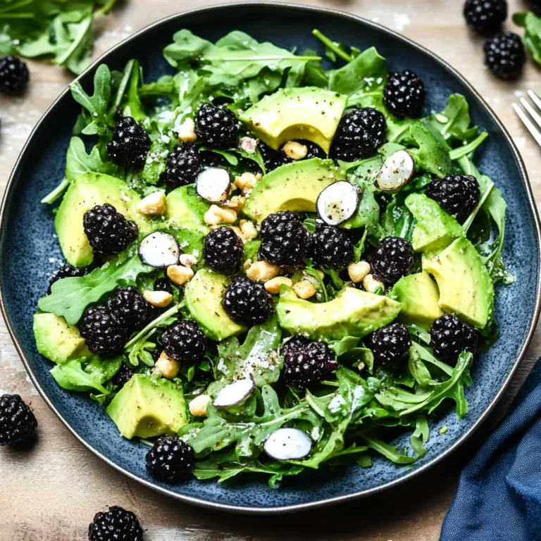 Blackberry, Avocado and Arugula Salad