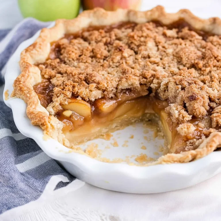 Caramel Apple Crumb Pie