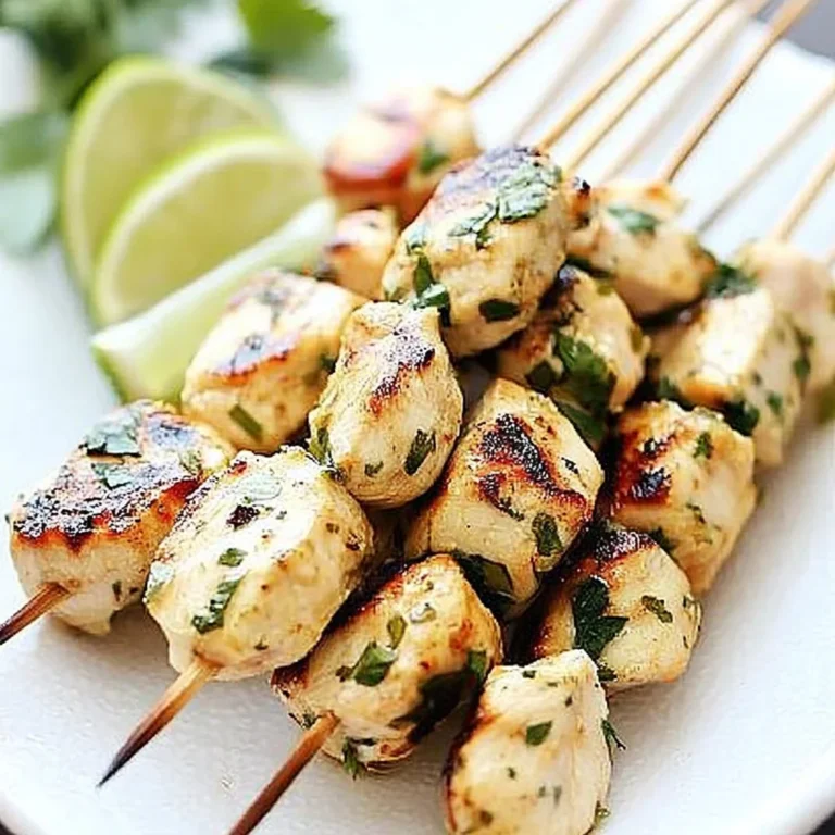 Cilantro Lime Chicken Kebab