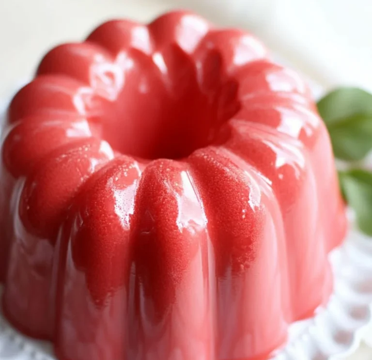 Creamy Strawberry Jello Mold