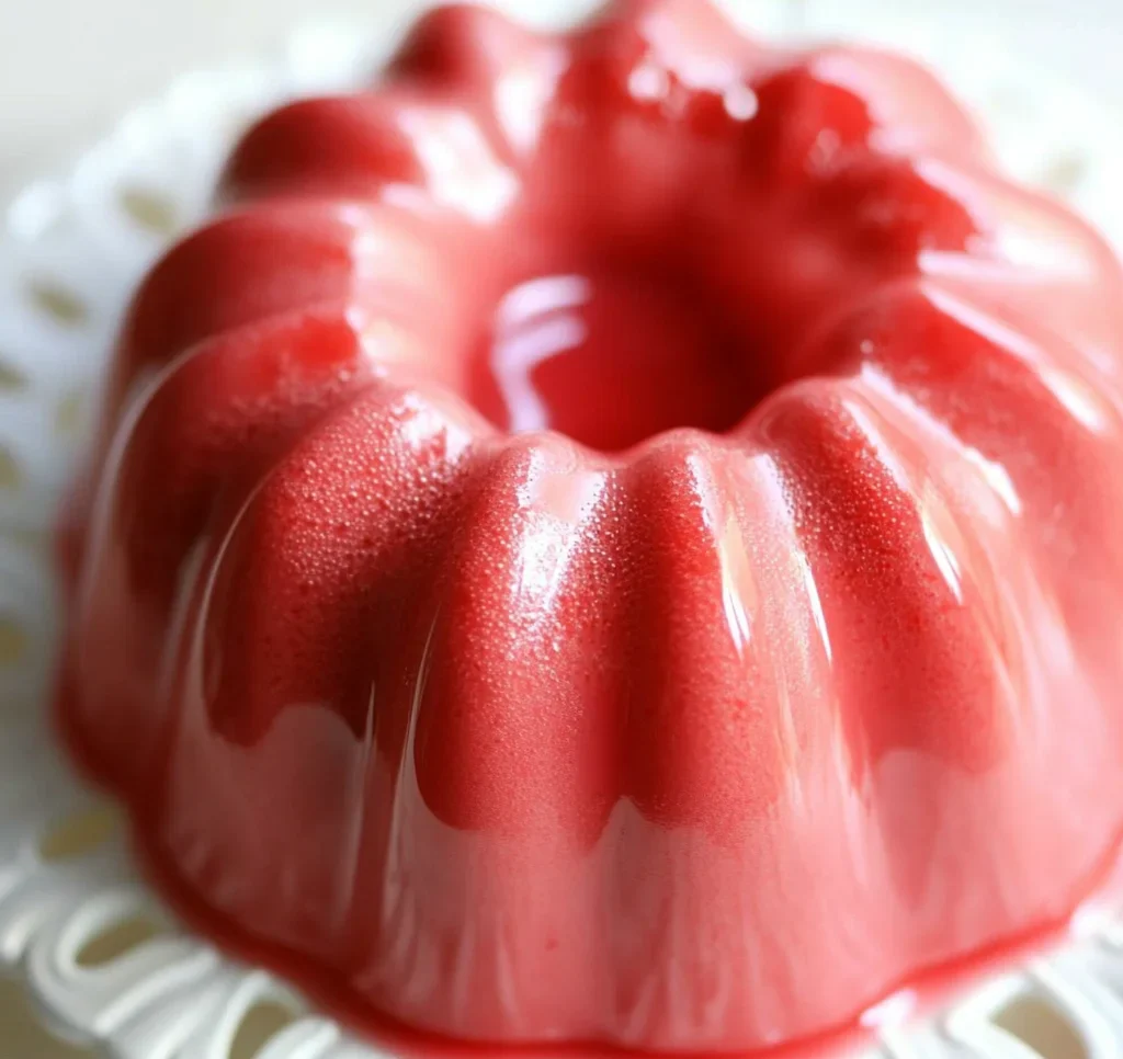 Creamy Strawberry Jello Mold