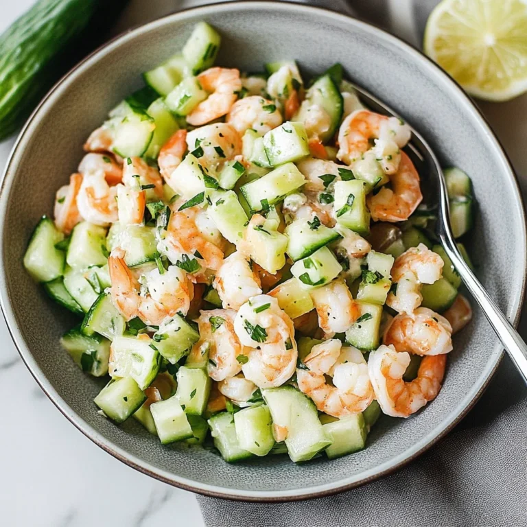 Cucumber Shrimp Salad