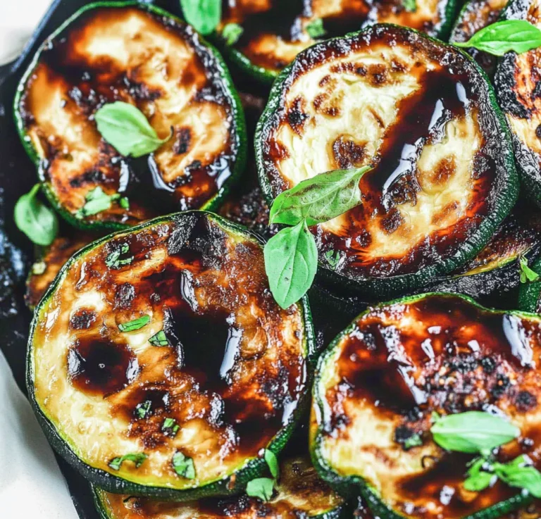 Easy Skillet Zucchini Recipe with Balsamic Reduction