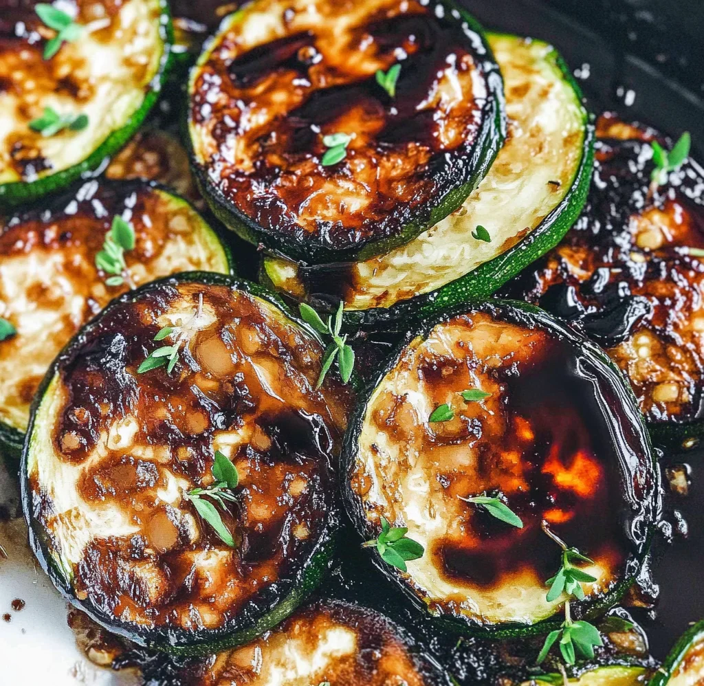 Easy Skillet Zucchini Recipe with Balsamic Reduction