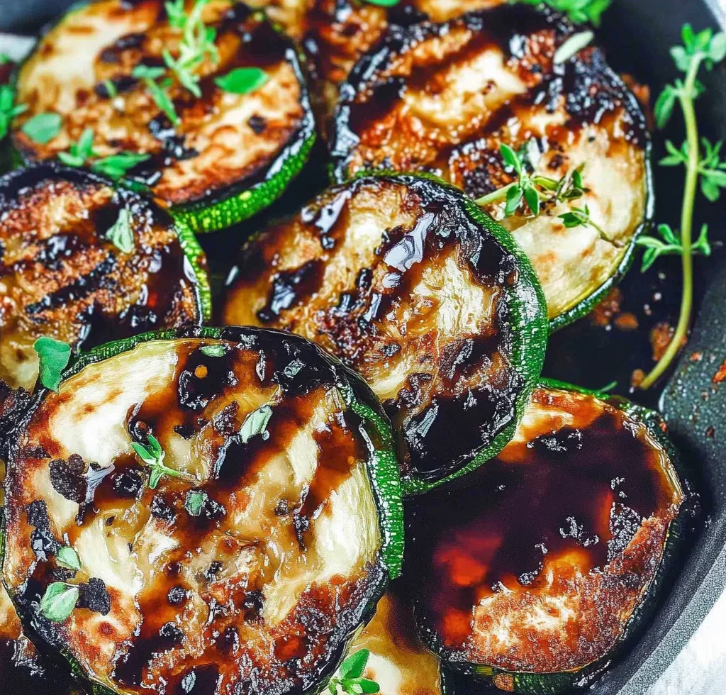 Easy Skillet Zucchini Recipe with Balsamic Reduction