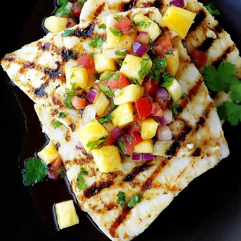 Grilled Mahi Mahi with Pineapple Salsa