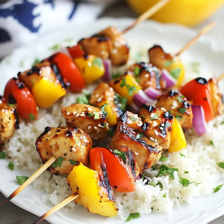 Grilled Teriyaki Chicken Kabobs