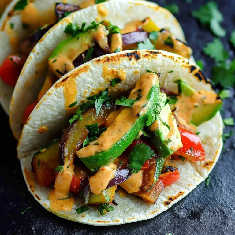 Grilled Thai Vegetable Tacos Recipe