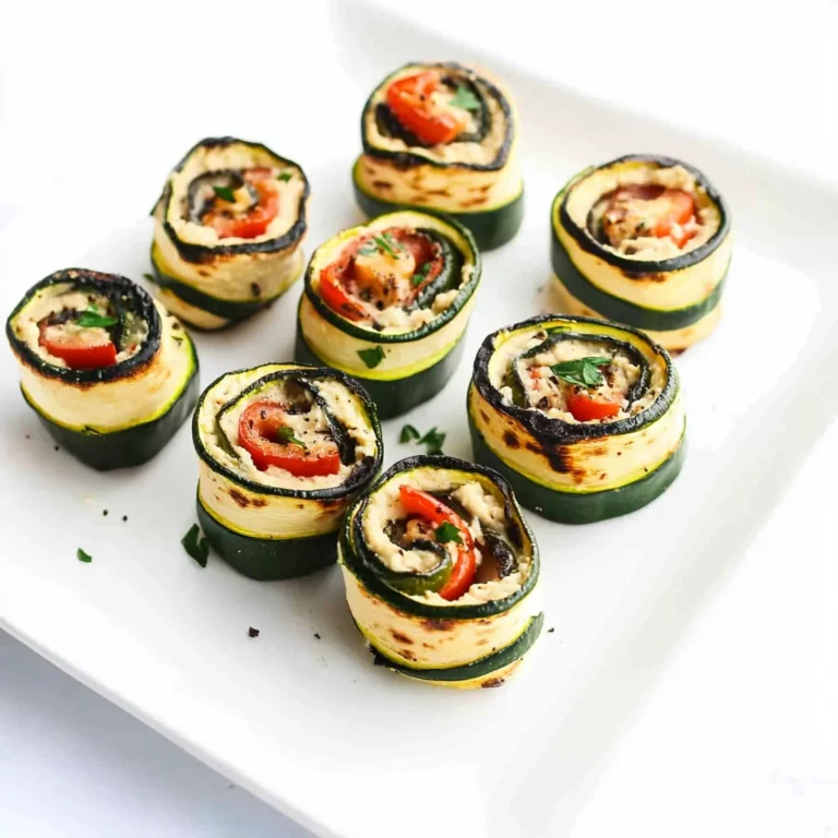Grilled Zucchini Hummus Roll-Ups Recipe