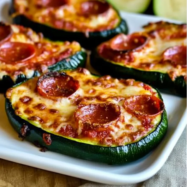 Grilled Zucchini Pizza Slices