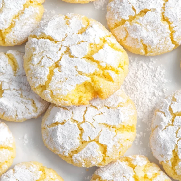 Lemon Crinkle Cookies Recipe