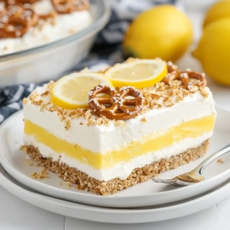 Lemon Pretzel Dessert: A Sweet and Salty Delight