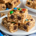 No Bake Peanut Butter Cereal Bars
