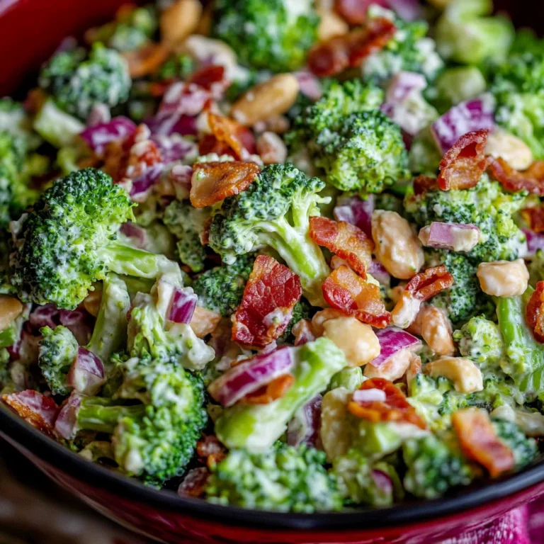 Broccoli Salad with Turkey Bacon Recipe