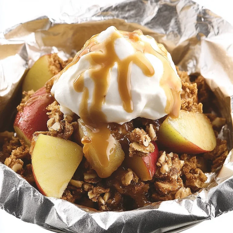 Grilled Caramel Apple Crunch