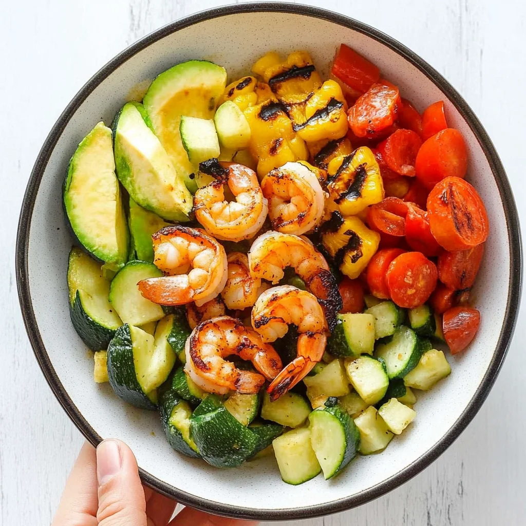 Grilled Shrimp and Vegetable Bowl