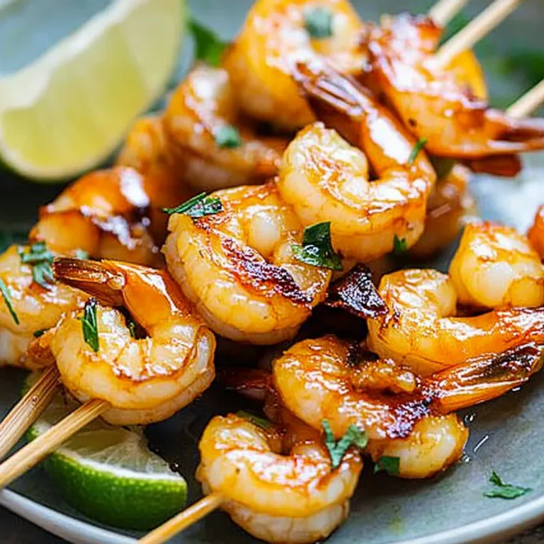 Honey Sriracha Shrimp Kebab Recipe
