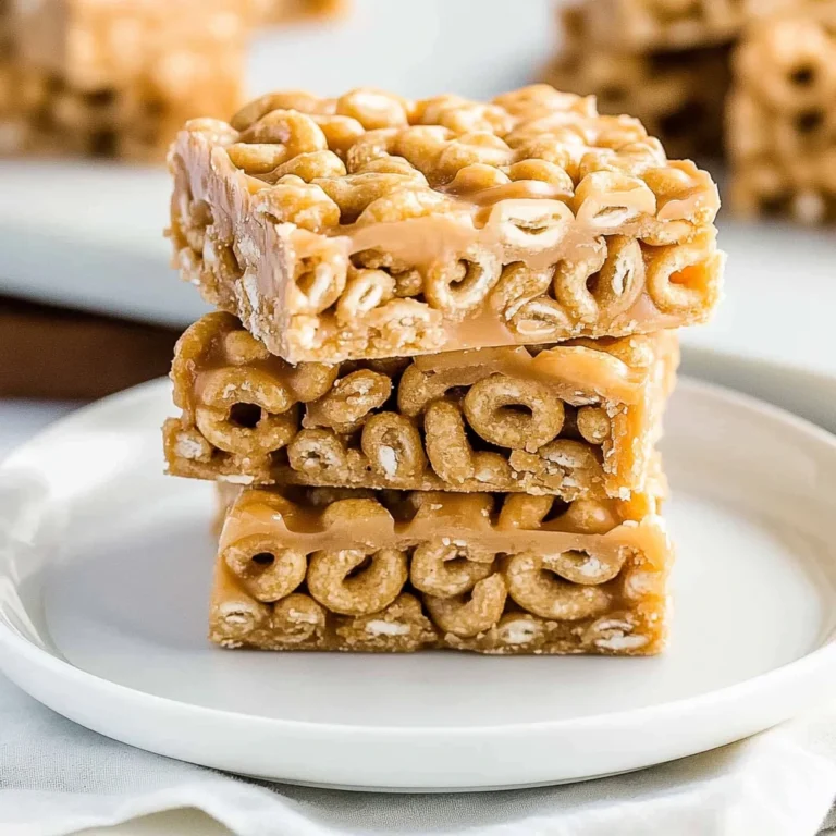 No Bake Peanut Butter Cheerio Bars