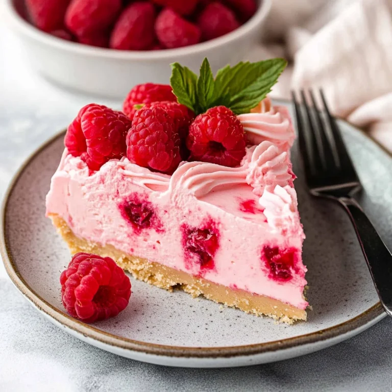 No Bake Raspberry Cheesecake