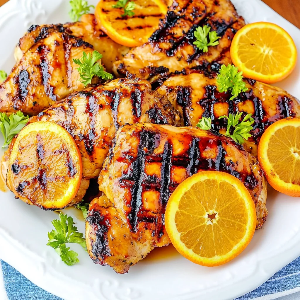 Orange Barbecue Grilled Chicken Recipe