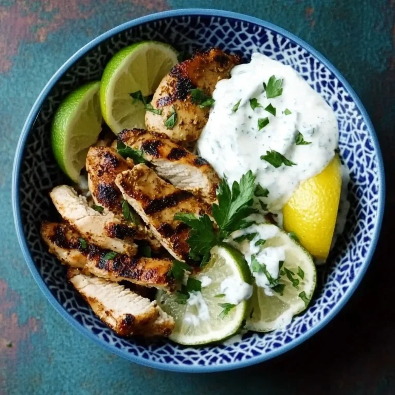 Shawarma-Spiced Grilled Chicken with Garlic Yogurt Sauce
