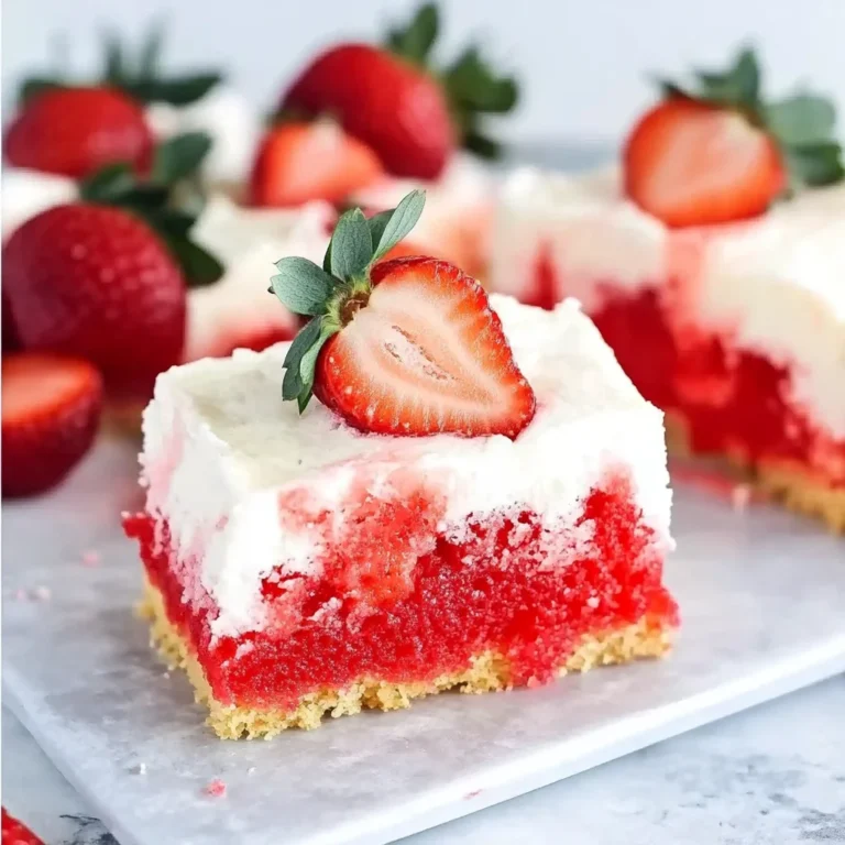 Strawberry Jello Poke Cake
