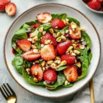 Strawberry Spinach Salad with Strawberry Balsamic
