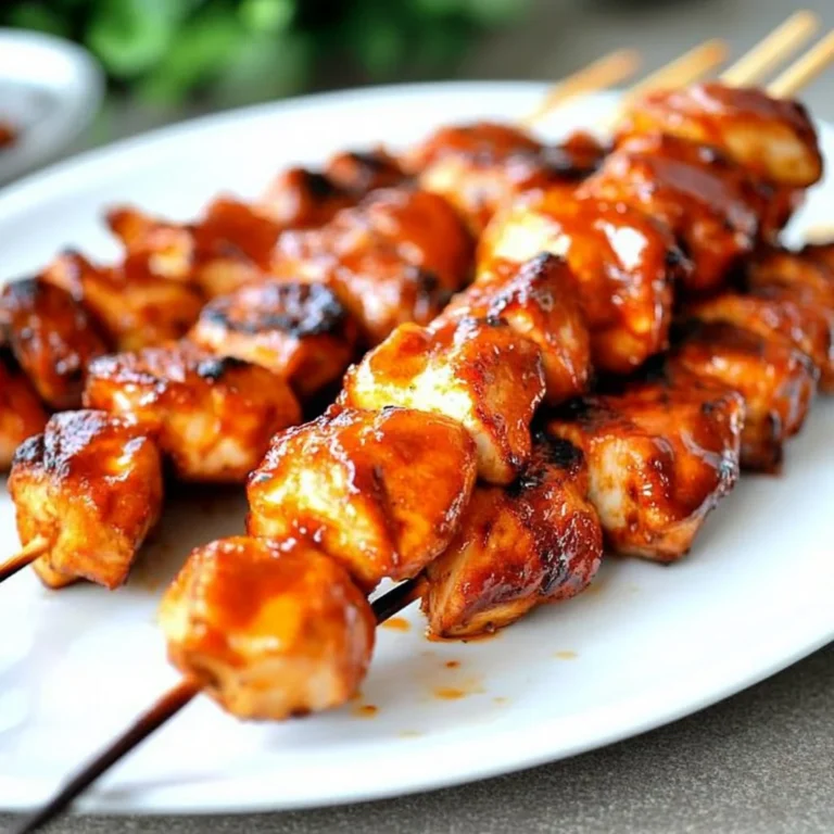 The Best BBQ Chicken Skewers Recipe