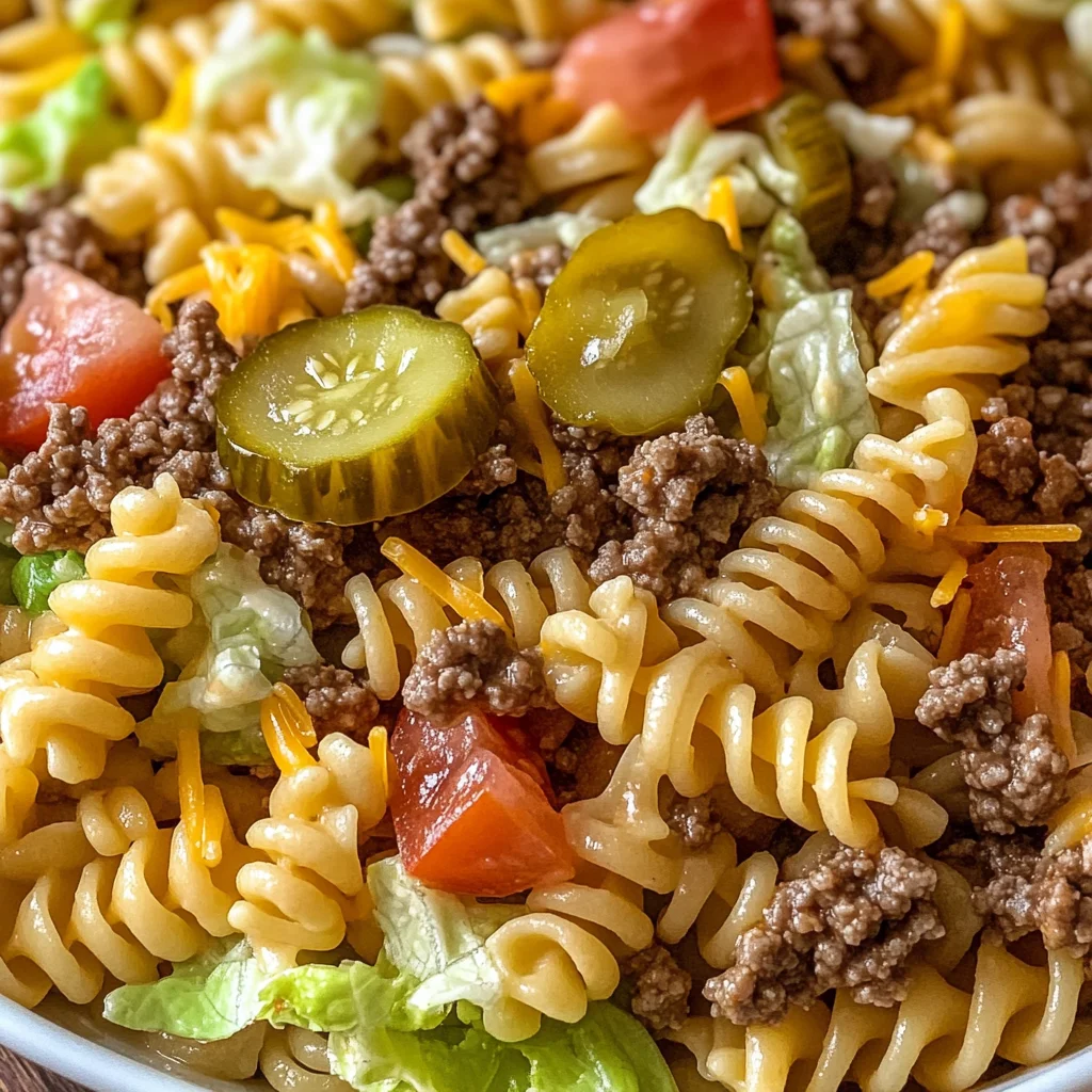 Big Mac Pasta Salad