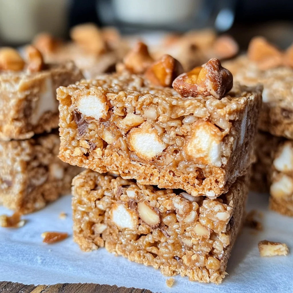 Butterfinger Rice Krispie Treats