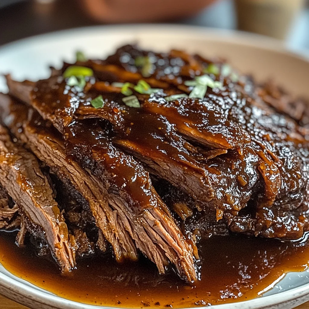 Caramelized Pulled Beef Brisket