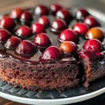 Chocolate Cherry Upside Down Cake