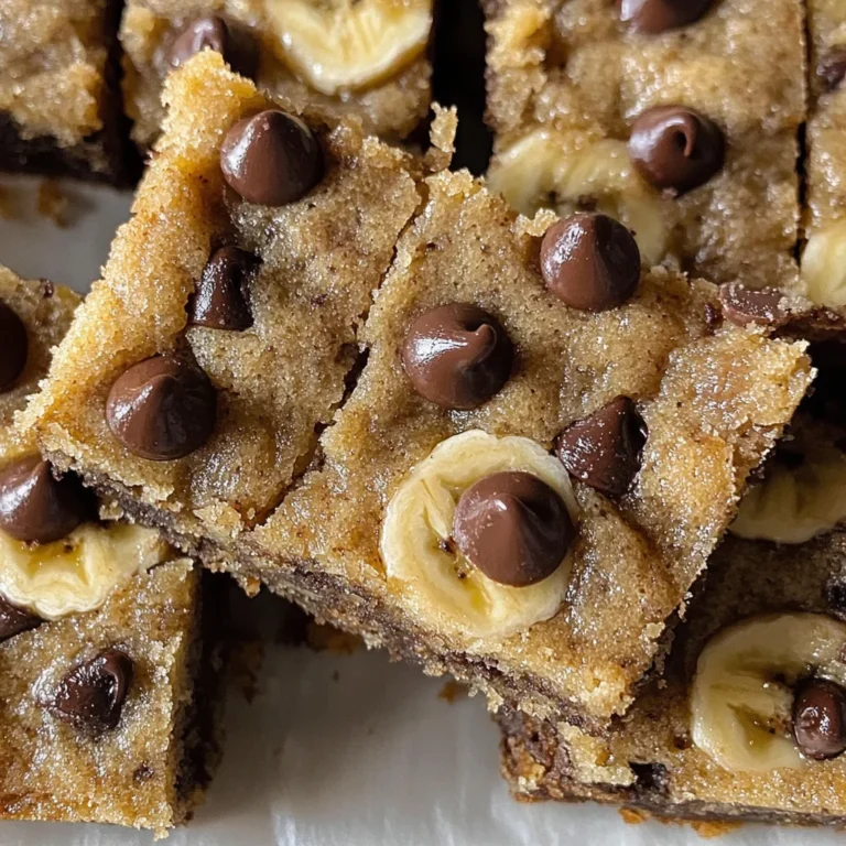 Chocolate Chip Banana Bars Recipe