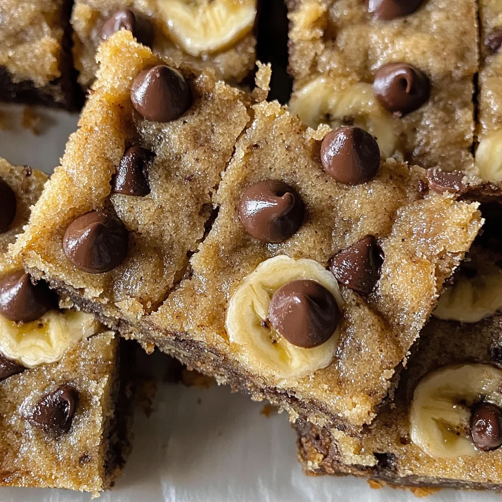 Chocolate Chip Banana Bars Recipe