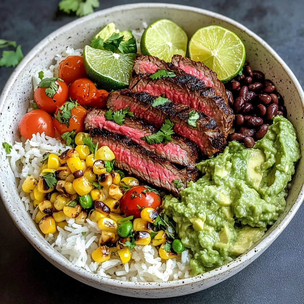 Cilantro Lime Steak Bowls