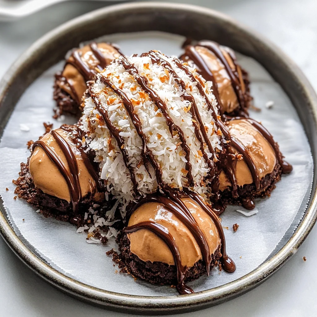 Coconut Dome with Chocolate Spread