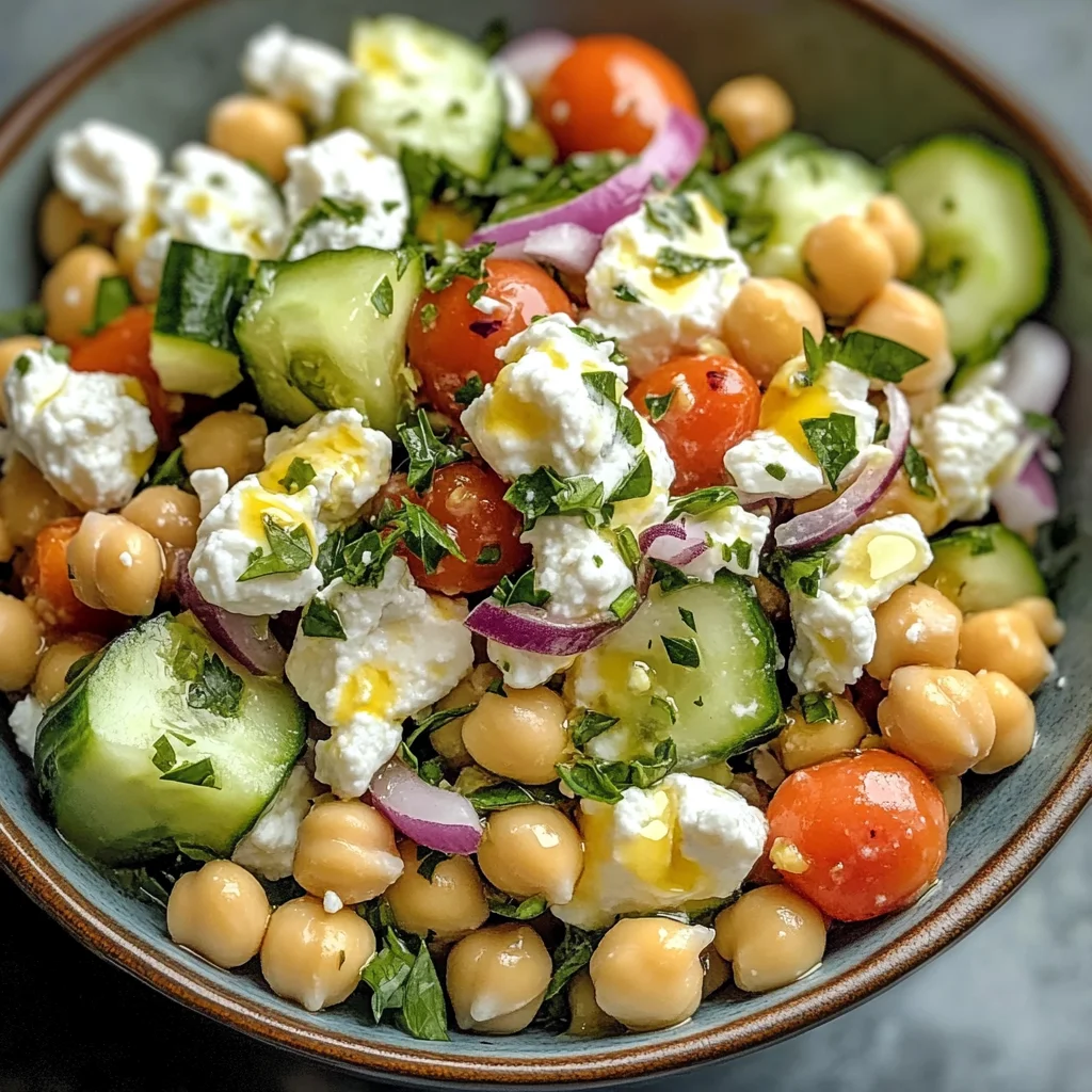 Cottage Cheese and Chickpea Salad