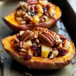 Cranberry Apple Twice-Baked Sweet Potatoes Recipe