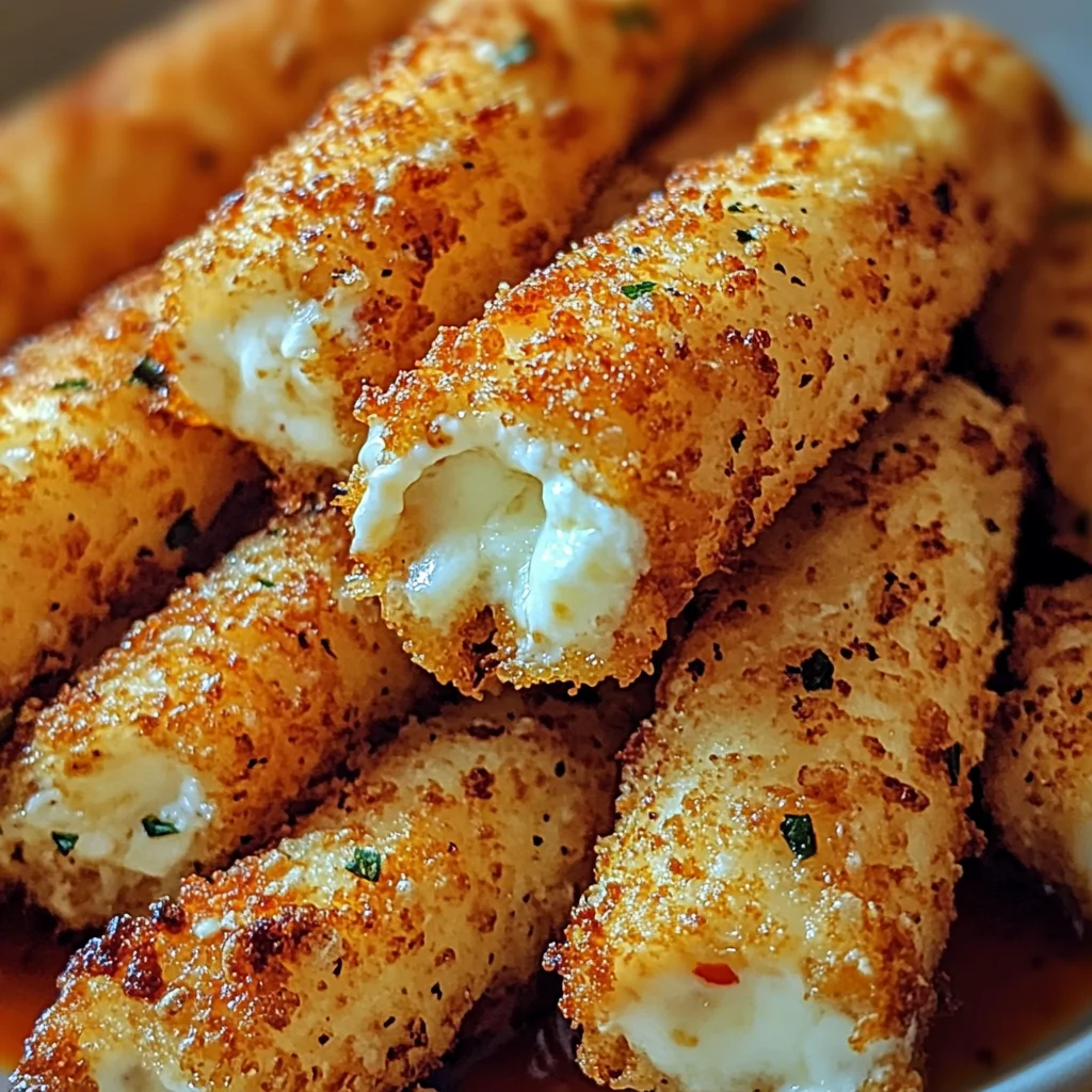 Crispy Air Fryer Mozzarella Sticks
