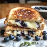 Crispy Blueberry Grilled Cheese
